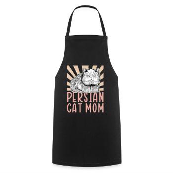 Perserkatze Katzenmama Katzenbesitzerin Geschenk - Kochschürze - Schwarz - Vorne - AI Model Male 185 dark (185cm)