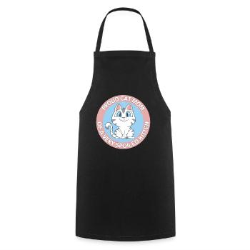 Chat Maman Propriétaire de chat Chat Chat Cadeau - Tablier de cuisine - noir - Devant - AI Model Male 185 dark (185cm)