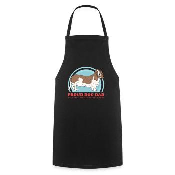 Basset Hound Dad Owner Dog Owner Gift - Cooking Apron - black - Front - AI Model Male 185 dark (185cm)