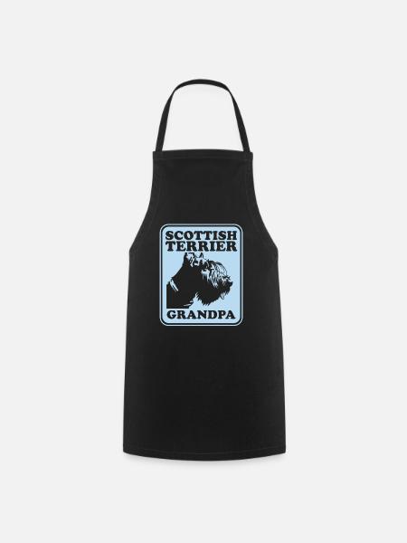 Scottish Terrier Grandpa Hundebesitzer Geschenk - Kochschürze - Schwarz