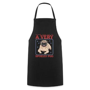 Mops Dad Hundebesitzer Hundeliebhaber Geschenk - Kochschürze - Schwarz - Vorne - AI Model Male 185 dark (185cm)