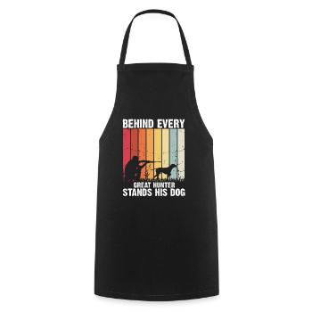 Funny Duck Hunting Design Hunters Hunting Ducks Design - Cooking Apron - black - Front - AI Model Male 185 dark (185cm)
