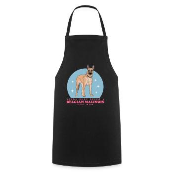Belgian Malinois Mom Hundebesitzer Hunde Geschenk - Kochschürze - Schwarz - Vorne - AI Model Male 185 dark (185cm)