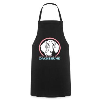 Dachshund Mom Dackel Hundebesitzerin Geschenk - Kochschürze - Schwarz - Vorne - AI Model Male 185 dark (185cm)