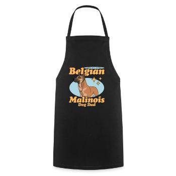 Belgian Malinois Dad Dog Dog Owner Gift - Cooking Apron - black - Front - AI Model Male 185 dark (185cm)