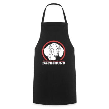 Teckel Papa Chiens Teckel Chien Papa Cadeau - Tablier de cuisine - noir - Devant - AI Model Male 185 dark (185cm)