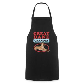 | great dane dogs Cadeau de propriétaire de chien - Tablier de cuisine - noir - Devant - AI Model Male 185 dark (185cm)