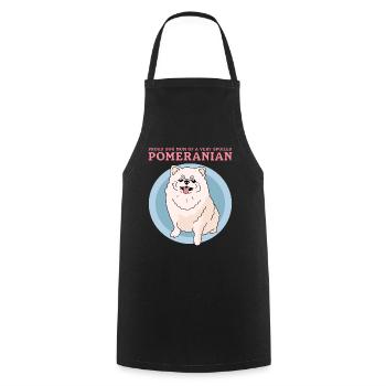 Poméranien Maman Propriétaire de chien Zwergspitz Cadeau - Tablier de cuisine - noir - Devant - AI Model Male 185 dark (185cm)