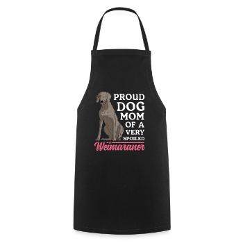 Weimaraner Mom Hunde Hundebesitzerin Geschenk - Kochschürze - Schwarz - Vorne - AI Model Male 185 dark (185cm)