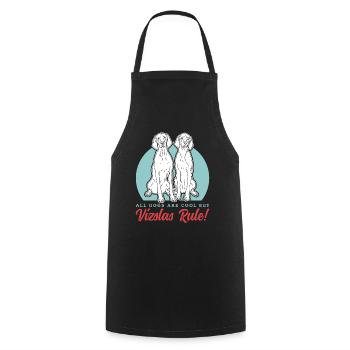 Magyar Vizsla Dogs | Dog Owner Gift - Cooking Apron - black - Front - AI Model Male 185 dark (185cm)