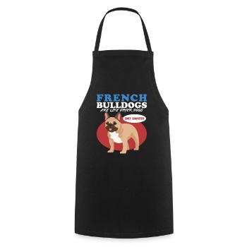 Français Cadeau Bulldog Français Bulldogs - Tablier de cuisine - noir - Devant - AI Model Male 185 dark (185cm)