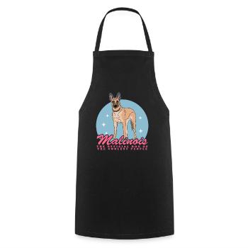 Berger Belge Malinois Dog Gift - Tablier de cuisine - noir - Devant - AI Model Male 185 dark (185cm)
