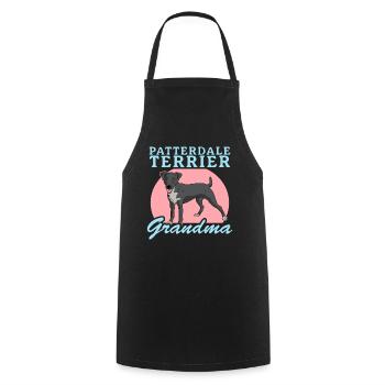 Patterdale Terrier Grandma Dog Owner Gift - Cooking Apron - black - Front - AI Model Male 185 dark (185cm)