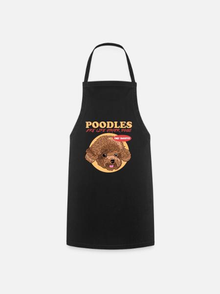 Pudel Hundeliebhaber Hundebesitzer Geschenk - Kochschürze - Schwarz