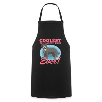 Schnauzer Maman Chien Propriétaire De Chien Cadeau - Tablier de cuisine - noir - Devant - AI Model Male 185 dark (185cm)