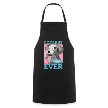 Schnauzer Maman Chien Propriétaire De Chien Cadeau - Tablier de cuisine - noir - Devant - AI Model Male 185 dark (185cm)