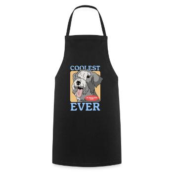 Schnauzer Dad | Hundebesitzer Herrchen Geschenk - Kochschürze - Schwarz - Vorne - AI Model Male 185 dark (185cm)