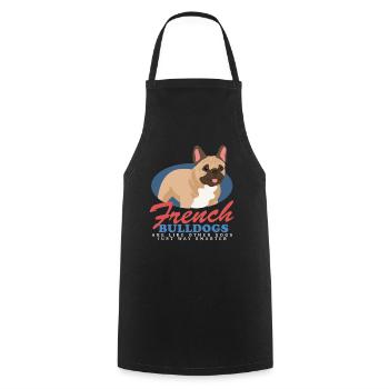 Français Bulldog | Cadeau de propriétaire de chien - Tablier de cuisine - noir - Devant - AI Model Male 185 dark (185cm)