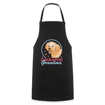 Cockapoo Grandma Hunde Hundebesitzer Geschenk - Kochschürze - Schwarz - Vorne - AI Model Male 185 dark (185cm)