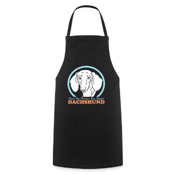 Teckel Papa Chiens teckels Chien Propriétaire Cadeau - Tablier de cuisine - noir - Devant - AI Model Male 185 dark (185cm)