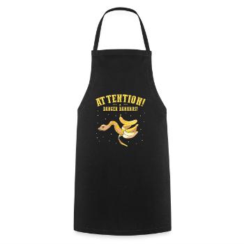 King python design for snake lovers - Cooking Apron - black - Front - AI Model Male 185 dark (185cm)