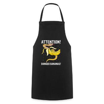 King python design for snake lovers - Cooking Apron - black - Front - AI Model Male 185 dark (185cm)