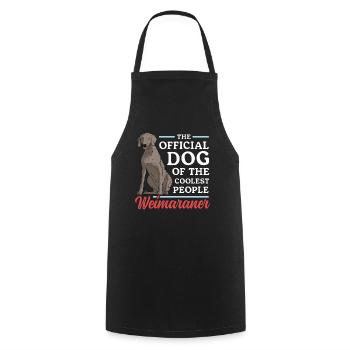Weimaraner Hunde | Hundebesitzer Geschenk - Kochschürze - Schwarz - Vorne - AI Model Male 185 dark (185cm)