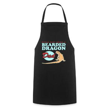Bearded Dragon Dad | Bearded Dragon Reptiles Gift - Cooking Apron - black - Front - AI Model Male 185 dark (185cm)