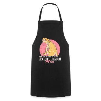 Bearded Dragon Mom Reptiles Bearded Dragons Gift - Cooking Apron - black - Front - AI Model Male 185 dark (185cm)