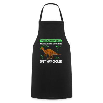 Parasaurolophus Dinosaur | Dinos Gift - Cooking Apron - black - Front - AI Model Male 185 dark (185cm)