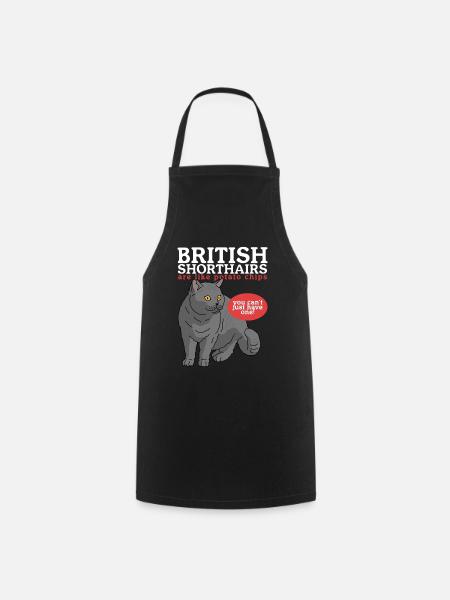 Britisch Kurzhaar | British Shorthair Geschenk - Kochschürze - Schwarz