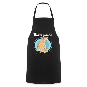 Dragon barbu Reptiles Dragons barbus Cadeau - Tablier de cuisine - noir - Devant - AI Model Male 185 dark (185cm)