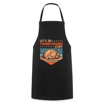 Thanksgiving Day Thanksgiving Gift - Cooking Apron - black - Front - AI Model Male 185 dark (185cm)