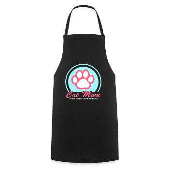 Chat Maman Chat Maman Chats Chat Propriétaire Cadeau - Tablier de cuisine - noir - Devant - AI Model Male 185 dark (185cm)
