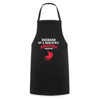 Gastric Bypass and Gastric Bypass Operation Design - Cooking Apron - black - Front - AI Model Male 185 dark (185cm)
