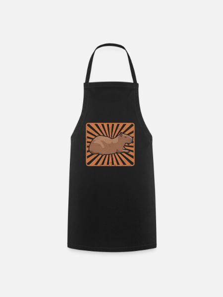 Capybara Capybaras Capybaras Capybara Gift - Cooking Apron - black