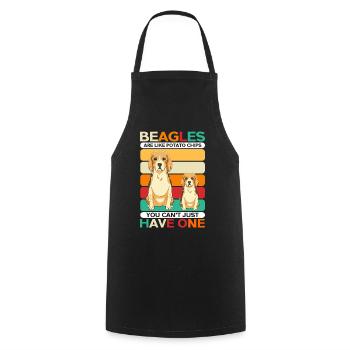Beagle Dogs Dog Owner Dog Owner Gift - Cooking Apron - black - Front - AI Model Male 185 dark (185cm)