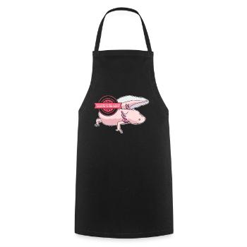 Axolotl Maman à queue amphibien Axolotls Cadeau - Tablier de cuisine - noir - Devant - AI Model Male 185 dark (185cm)