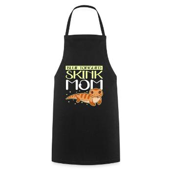 Bluetongued Skink Mom Blue Tongued Skink Gift - Cooking Apron - black - Front - AI Model Male 185 dark (185cm)