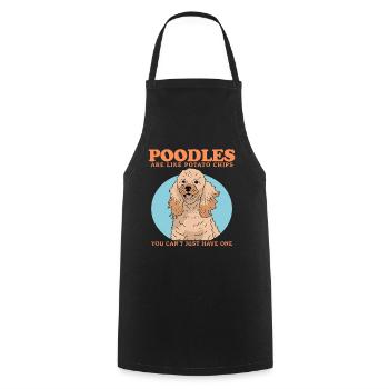 Poodle Dogs Dog Lovers Dog Owners Gift - Cooking Apron - black - Front - AI Model Male 185 dark (185cm)