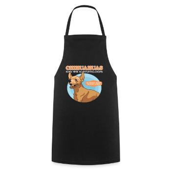 Chihuahua Dogs Dog Owner Gift - Cooking Apron - black - Front - AI Model Male 185 dark (185cm)