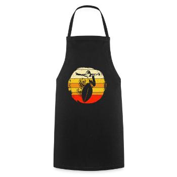 Skimboard Surfing Skimborden Skimbording Cadeau - Tablier de cuisine - noir - Devant - AI Model Male 185 dark (185cm)