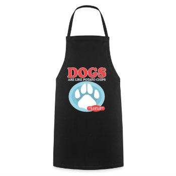 Dogs Dog Owner Dog Lovers Gift - Cooking Apron - black - Front - AI Model Male 185 dark (185cm)