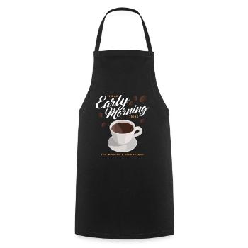 Coffee Coffee Lovers Coffee Drinkers Gift - Cooking Apron - black - Front - AI Model Male 185 dark (185cm)