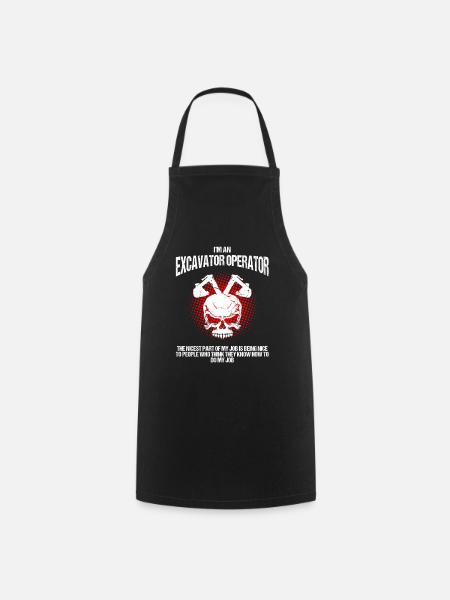 Baggerführer für Bagger Sandbagger - Kochschürze - Schwarz