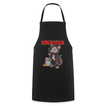 Possum design for opossum lovers and possum - Cooking Apron - black - Front - AI Model Male 185 dark (185cm)