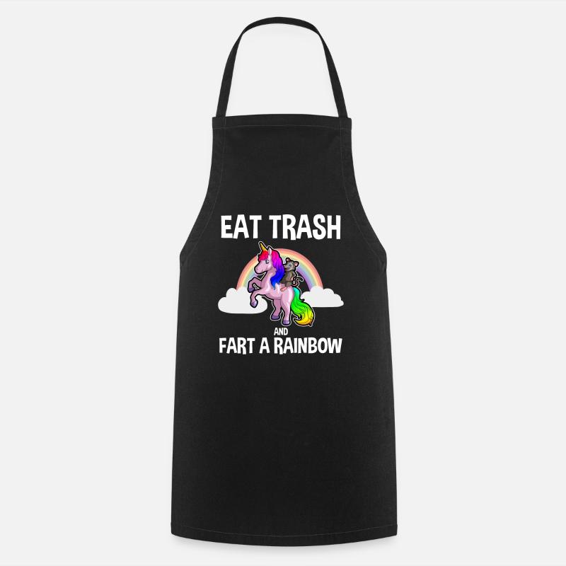 Possum design for opossum lovers and possum - Cooking Apron - black