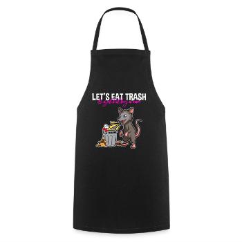 Opossum saying for animal lovers and possum - Cooking Apron - black - Front - AI Model Male 185 dark (185cm)