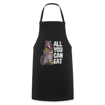 Opossum saying for animal lovers and possum - Cooking Apron - black - Front - AI Model Male 185 dark (185cm)