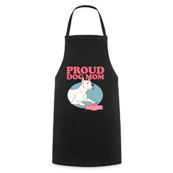 Dogo Argentino Mom Dogs Dog Owner Gift - Cooking Apron - black - Front - AI Model Male 185 dark (185cm)